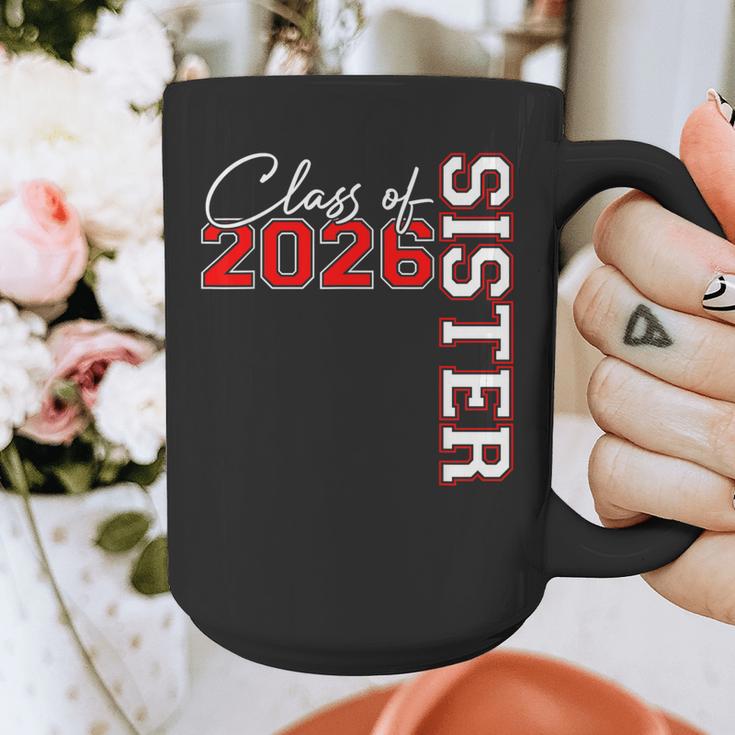 Senior Sister Class Of 2026 Proud Big Sis Graduation Family Graphic Print Coffee Mug