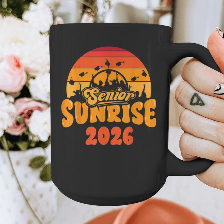 Senior Sunrise Class Of 2026 Graduation Proud Graduate Retro Graphic Print Coffee Mug