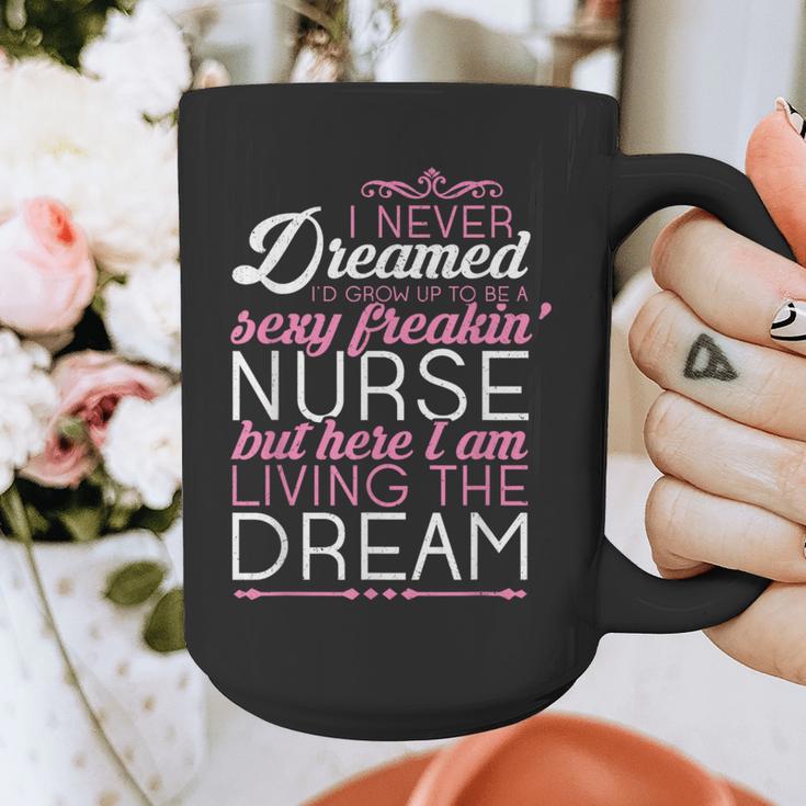 Sexy Freakin' Nurse NursingShirt For RN Graduation Graphic Print Coffee Mug