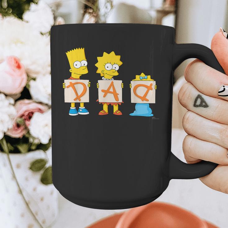 The Simpsons Father's Day Bart Lisa Maggie Dad Birthday Graphic Print Coffee Mug