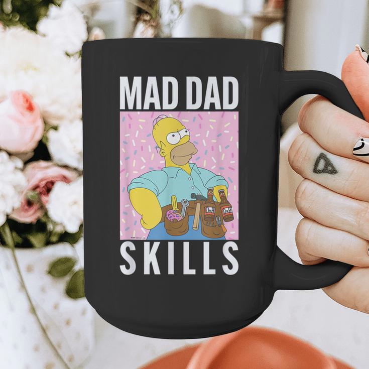The Simpsons Father's Day Mad Dad Skills Homer Poster Graphic Print Coffee Mug The Simpsons Father's Day Mad Dad Skills Homer Poster Graphic Print Coffee Mug
