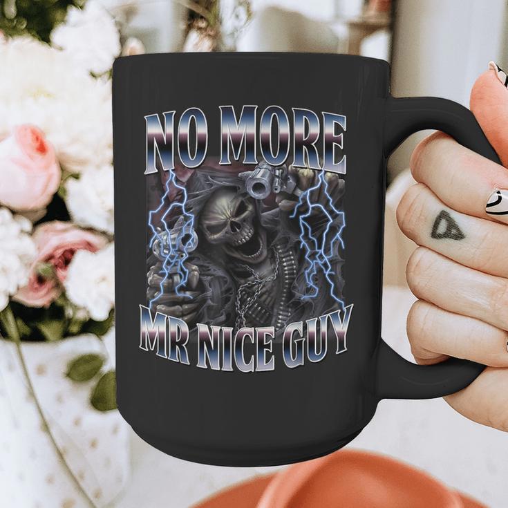 Skeleton No More Mr Nice Guy Meme Men Dad Papa Graphic Print Coffee Mug