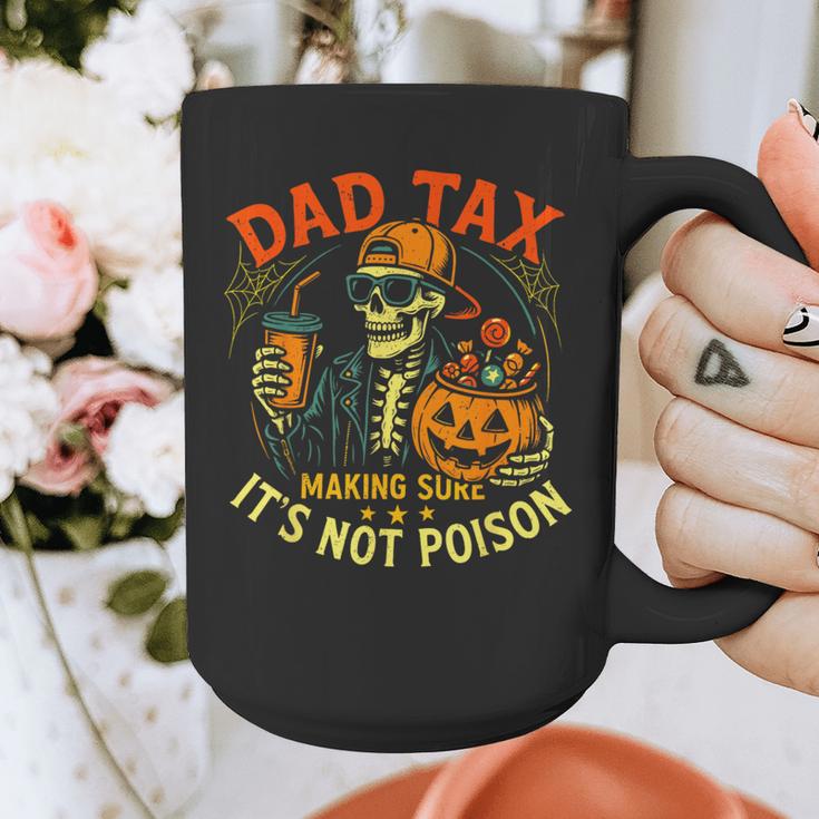 Skeleton Papa Halloween Dad Tax Making Sure Not Poison Graphic Print Coffee Mug