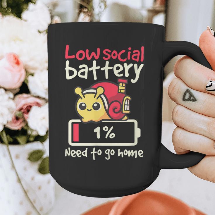 Snail Low Social Battery Need To Go Home Tee For Introvert Graphic Print Coffee Mug