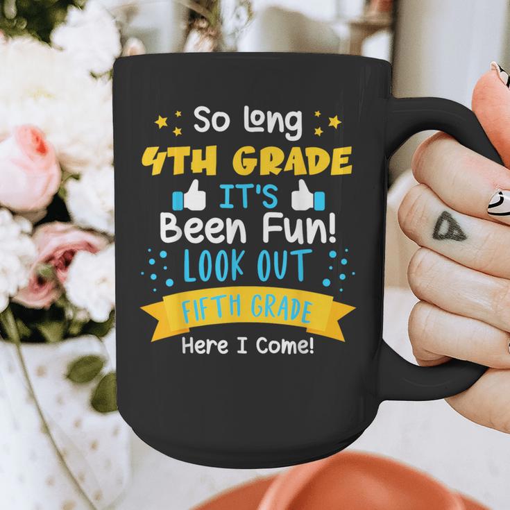 So Long 4th Grade Graduation 2025 School 5th Grade Here Come Graphic Print Coffee Mug