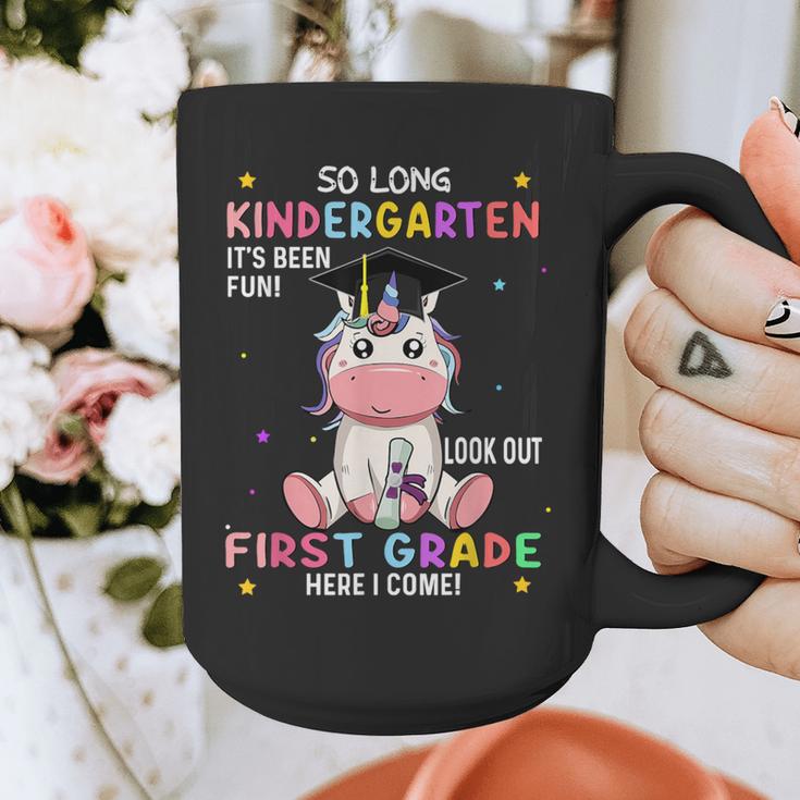 So Long Kindergarten Graduation Class 2025 Unicorn Girls Graphic Print Coffee Mug