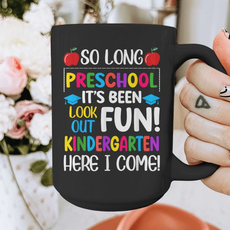 So Long Preschool Kindergarten Here I Come Graduation Graphic Print Coffee Mug