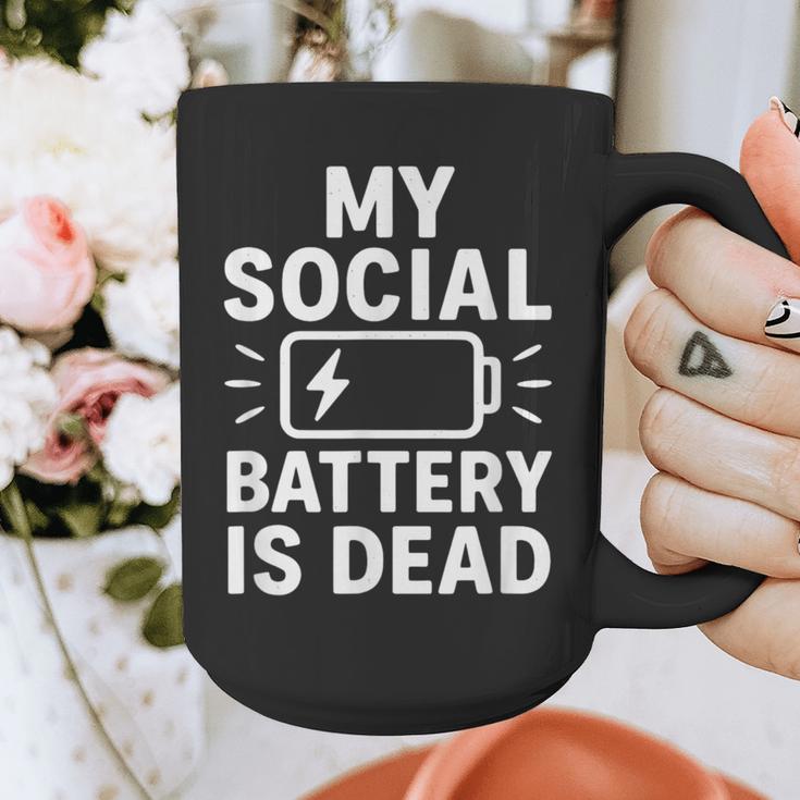 My Social Battery Is Dead Introvert Quote Graphic Print Coffee Mug My Social Battery Is Dead Introvert Quote Graphic Print Coffee Mug