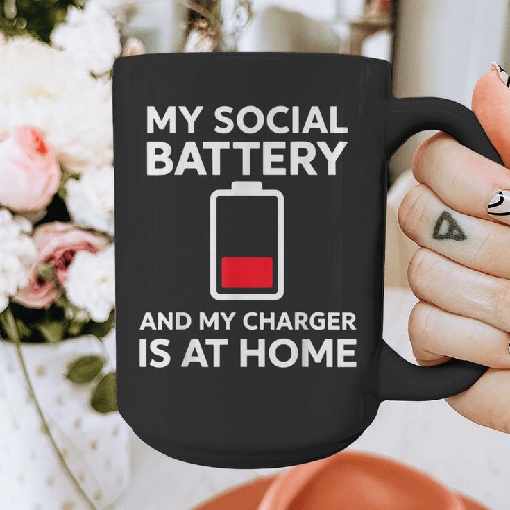 Social Battery Low Charger At Home Antisocial Introvert Graphic Print Coffee Mug Social Battery Low Charger At Home Antisocial Introvert Graphic Print Coffee Mug