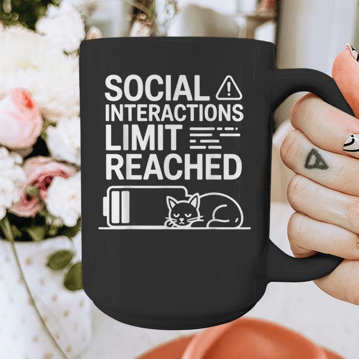 Social Interactions Limit Reached Introvert Tired Graphic Print Coffee Mug Social Interactions Limit Reached Introvert Tired Graphic Print Coffee Mug