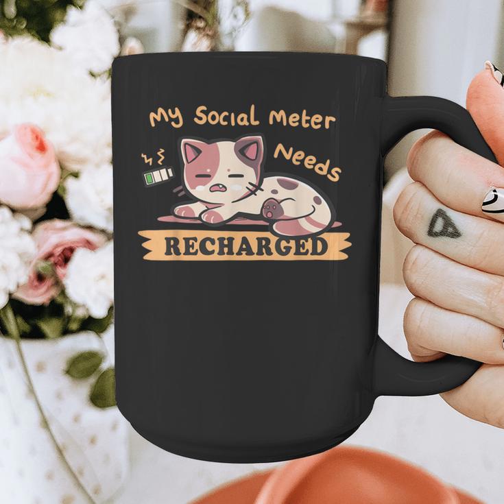 Social Meter Recharge Social Meter For Introverts Graphic Print Coffee Mug Social Meter Recharge Social Meter For Introverts Graphic Print Coffee Mug