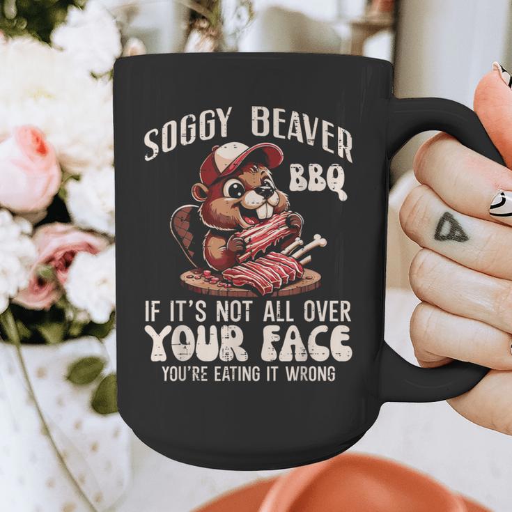 Soggy Beaver Bbq Barbecue Grill Master Humor Dad Men Graphic Print Coffee Mug