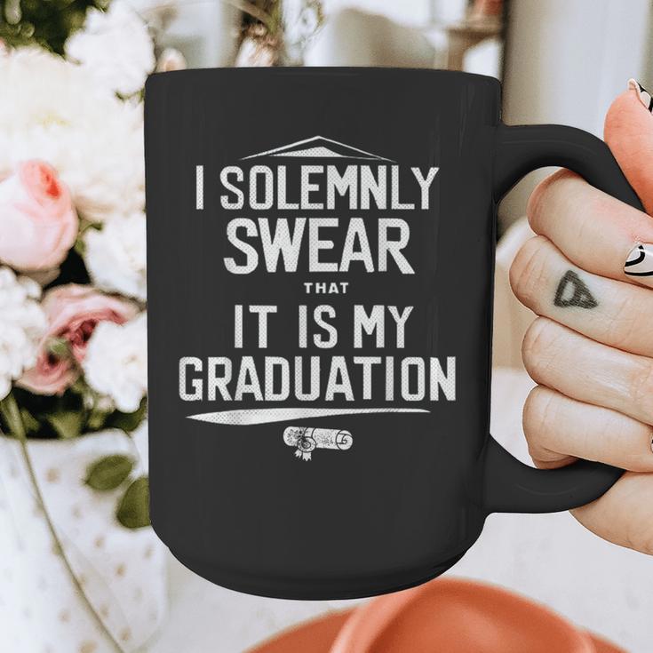 I Solemnly Swear That It's My Graduation Class Of 2024 Grad Graphic Print Coffee Mug