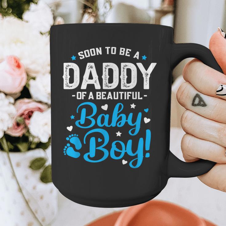 Soon To Be A Daddy Of A Baby Boy New Dad Expecting Father Graphic Print Coffee Mug