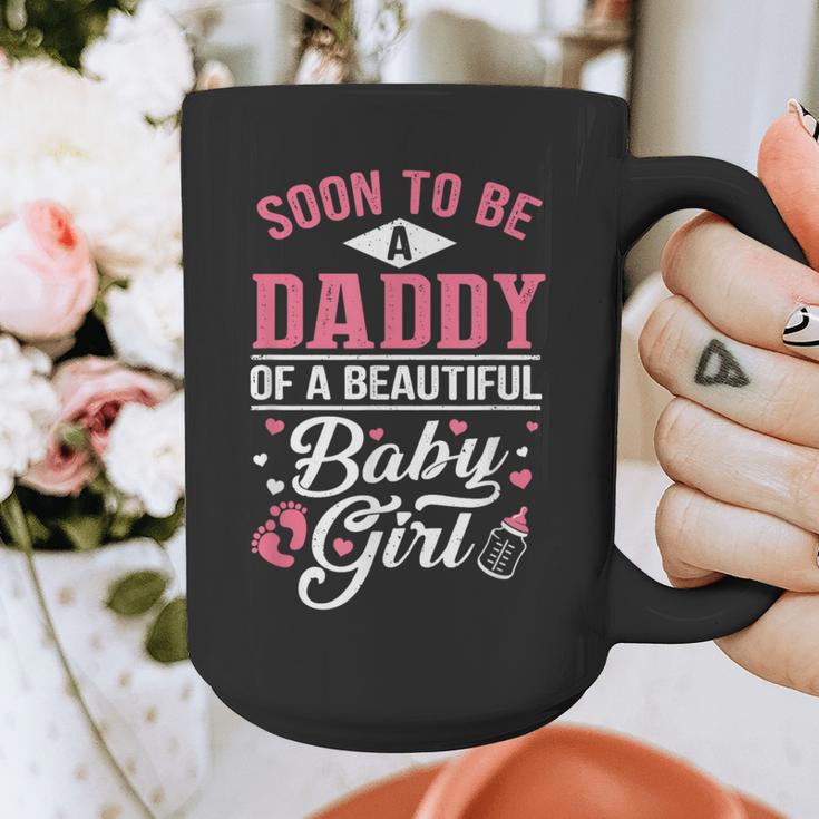 Soon To Be A Daddy Of A Beautiful Baby Girl New Dad T-Shirt Graphic Print Coffee Mug