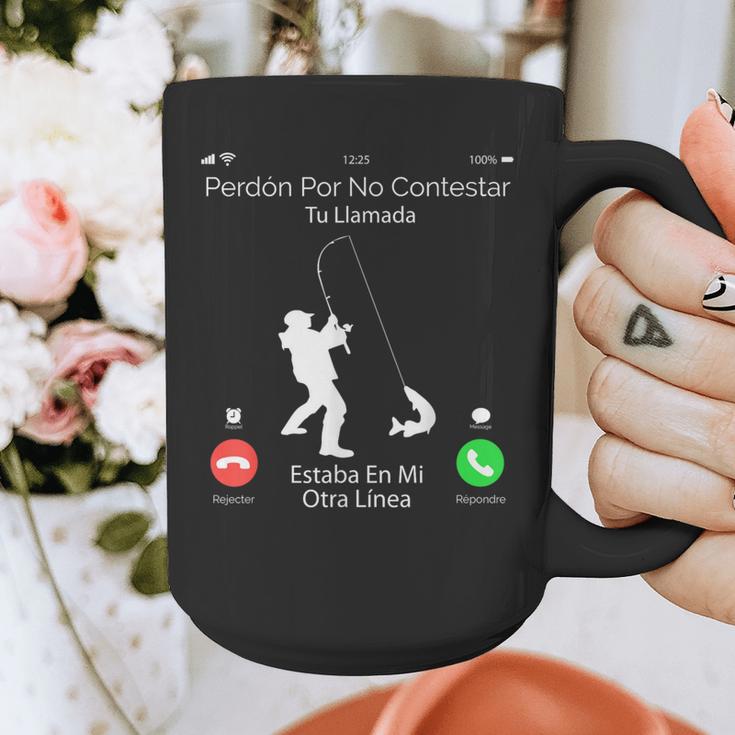 Sorry Missed Call Fisher Dad In Spanish Graphic Print Coffee Mug