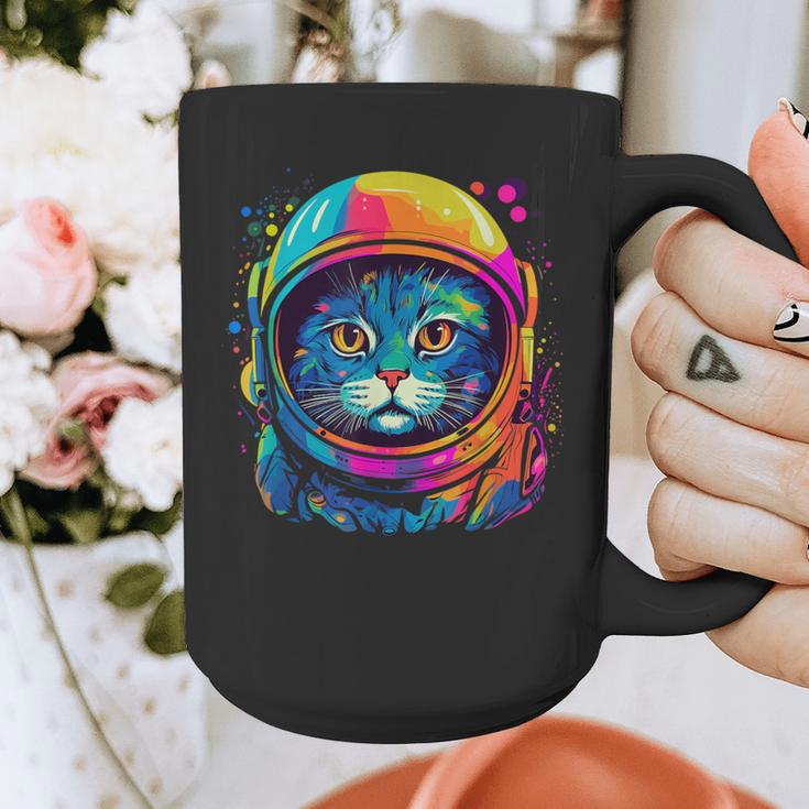 Space Cat Mom Cat Dad Men Women Kids Astronaut Space Graphic Print Coffee Mug