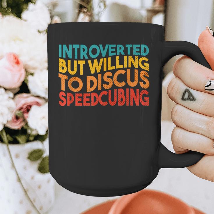 Speedcuber Introvert Cube Solver Speedsolving Speedcubing Graphic Print Coffee Mug