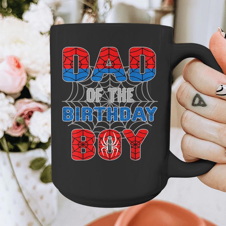 Spider Web Birthday Party Dad Of The Birthday Boy Graphic Print Coffee Mug Spider Web Birthday Party Dad Of The Birthday Boy Graphic Print Coffee Mug