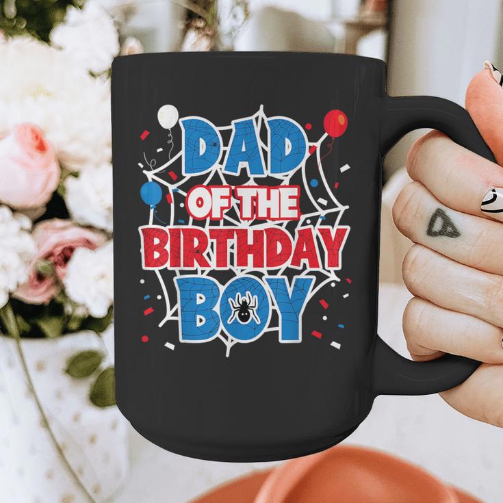 Spider Web Dad Of The Birthday Boy Graphic Print Coffee Mug