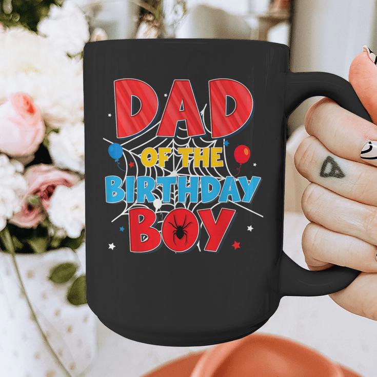Spider Web Family Matching Dad Of The Birthday Boy Graphic Print Coffee Mug