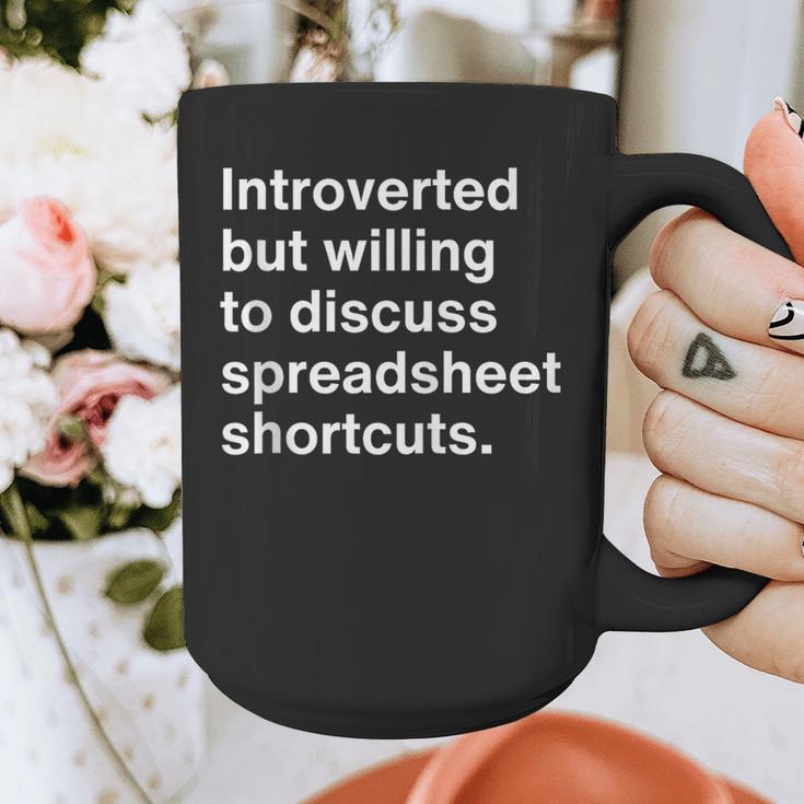 Spreadsheet Nerd Introverted Accountant Graphic Print Coffee Mug