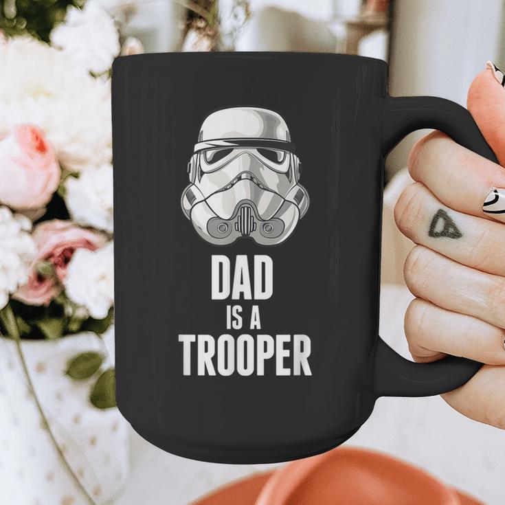 Star Wars Father's Day Stormtrooper Dad Is A Trooper Vintage Graphic Print Coffee Mug Star Wars Father's Day Stormtrooper Dad Is A Trooper Vintage Graphic Print Coffee Mug
