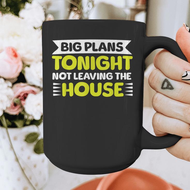 Staying Alone Big Plans Tonight Ideal For Introverts Graphic Print Coffee Mug Staying Alone Big Plans Tonight Ideal For Introverts Graphic Print Coffee Mug