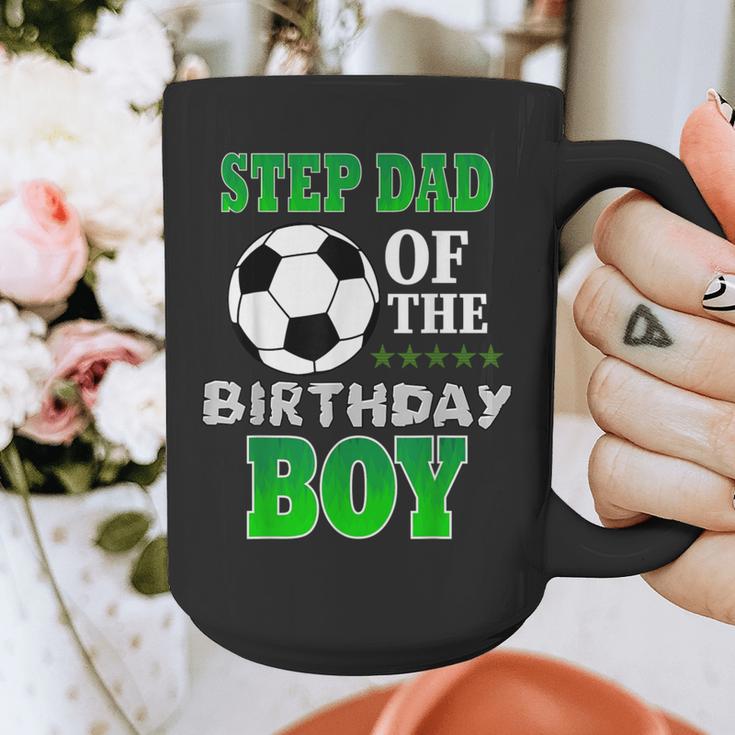 Step Dad Of The Birthday Boy Soccer Stars Outfit Graphic Print Coffee Mug Step Dad Of The Birthday Boy Soccer Stars Outfit Graphic Print Coffee Mug