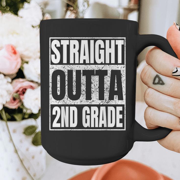 Straight Outta 2nd Grade Graduation Class 2025 Second Grade Graphic Print Coffee Mug