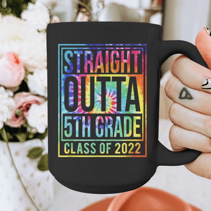 Straight Outta 5th Grade Class Of 2022 School Graduation Graphic Print Coffee Mug