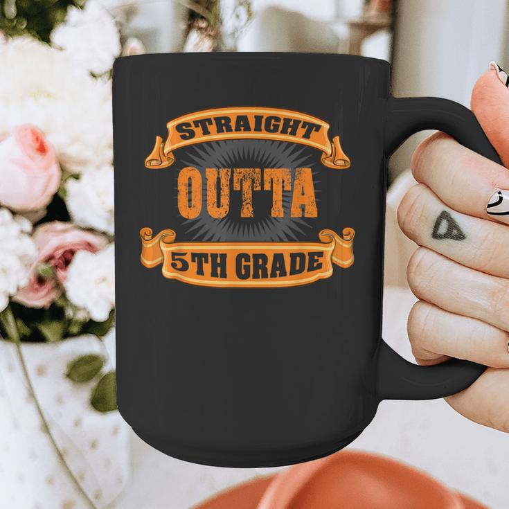 Straight Outta 5th Grade Shirt Fifth Graduation Boys Girls Graphic Print Coffee Mug
