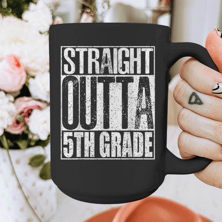Straight Outta 5th Grade Shirt Graduation 2017 Graphic Print Coffee Mug