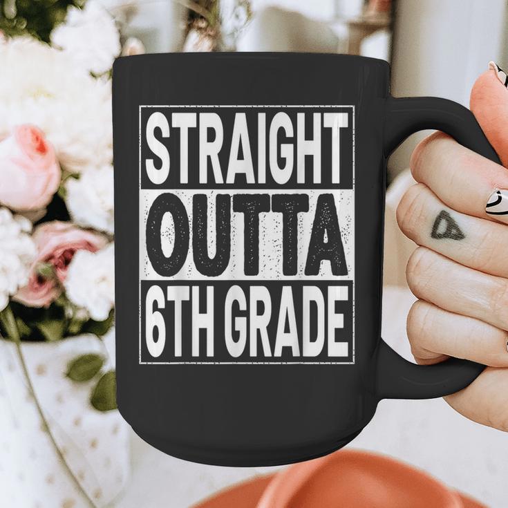 Straight Outta 6th Grade Graduation Sixth Grade Graduate Graphic Print Coffee Mug