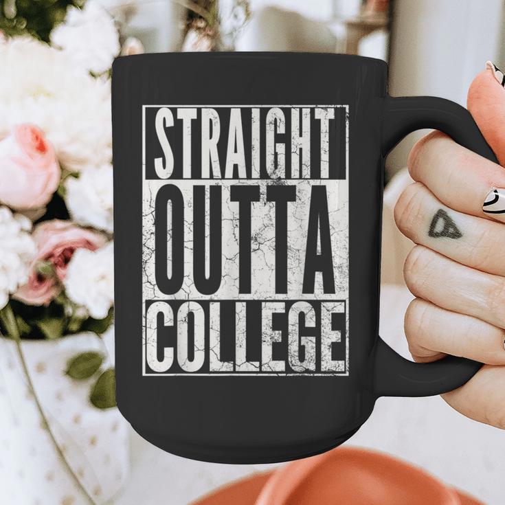 STRAIGHT OUTTA COLLEGE Graduation 2019Shirt Her Him Women Graphic Print Coffee Mug