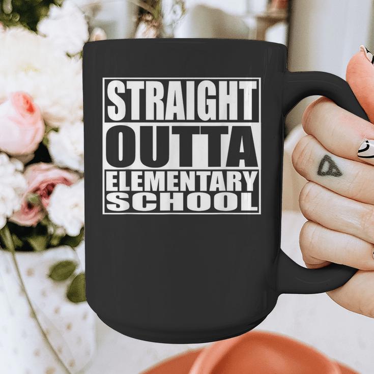 Straight Outta Elementary School Graduation Graphic Print Coffee Mug