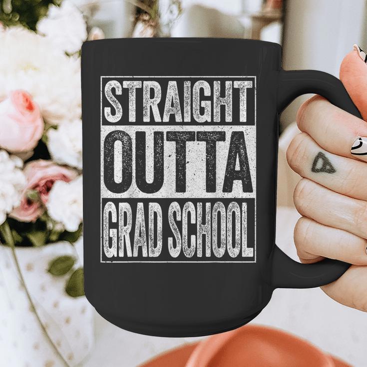 Straight Outta Grad School Shirt Boy Girl Graduation Graphic Print Coffee Mug
