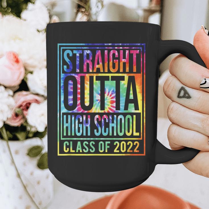 Straight Outta High School Class Of 2022 Graduation Graphic Print Coffee Mug