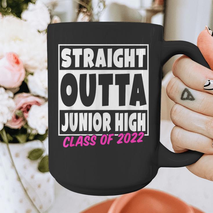 Straight Outta Junior High School Graduation Graphic Print Coffee Mug
