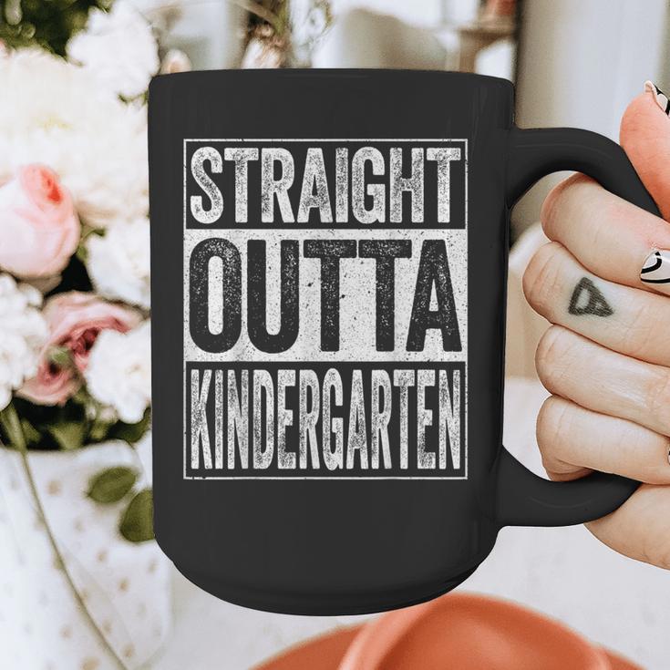 Straight Outta Kindergarten Shirt Boy Girl Graduation Graphic Print Coffee Mug