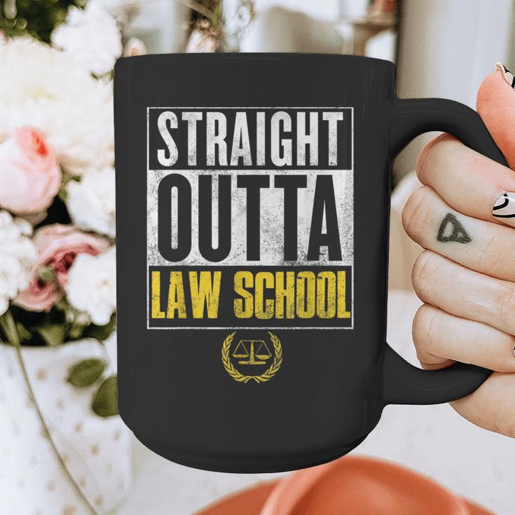 Straight Outta Law School Graduation Tshirt Law School Graphic Print Coffee Mug