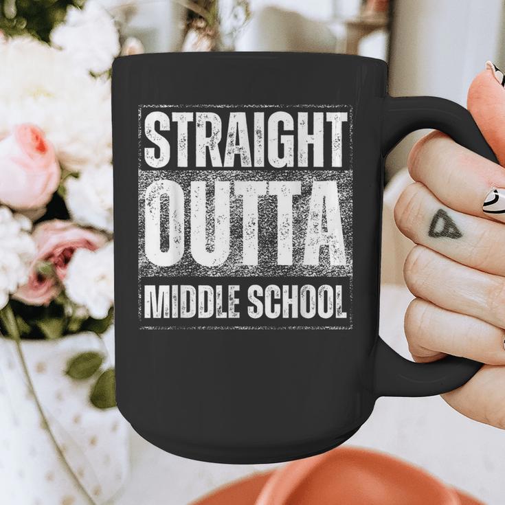 Straight Outta Middle School Class Of 2024 Graduation Graphic Print Coffee Mug