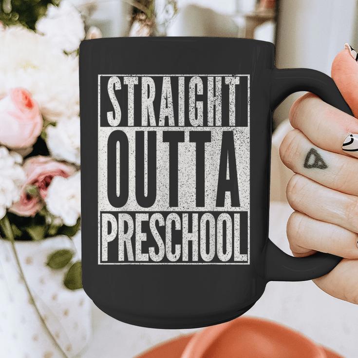 STRAIGHT OUTTA PRESCHOOL GIFT Grad Graduation Kids Graphic Print Coffee Mug
