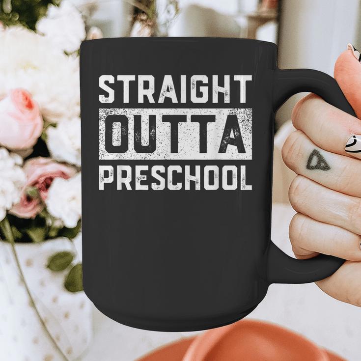Straight Outta Preschool Graduation Kids Graphic Print Coffee Mug