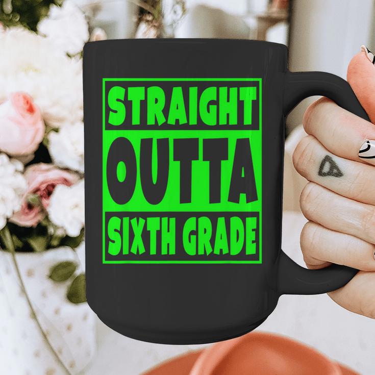 Straight Outta Sixth Grade Graduation Class Graphic Print Coffee Mug