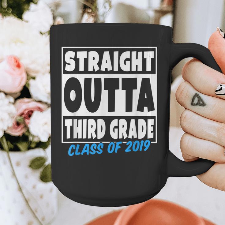 Straight Outta Third Grade Class Of 2019 Graduation Graphic Print Coffee Mug