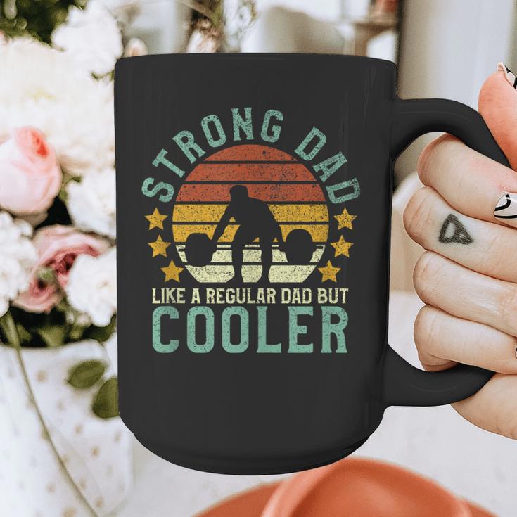 Strong Dad Workout Weight Lifting Father's Day Graphic Print Coffee Mug