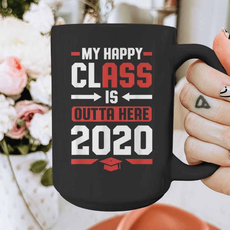 Student Graduation 2020 Tee My Happy Class Is Outta Here Graphic Print Coffee Mug