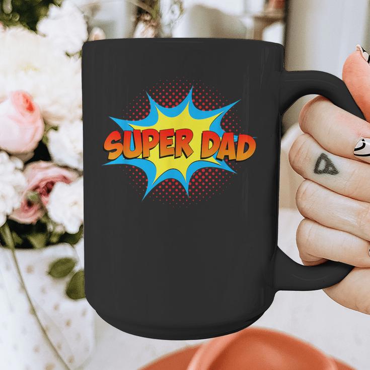 Super Dad Family Matching Superhero Comics Set Fathers Day Graphic Print Coffee Mug