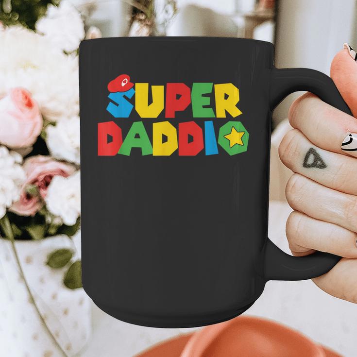 Super Gamer Dad Unleashed Celebrating Fatherly Powers Graphic Print Coffee Mug